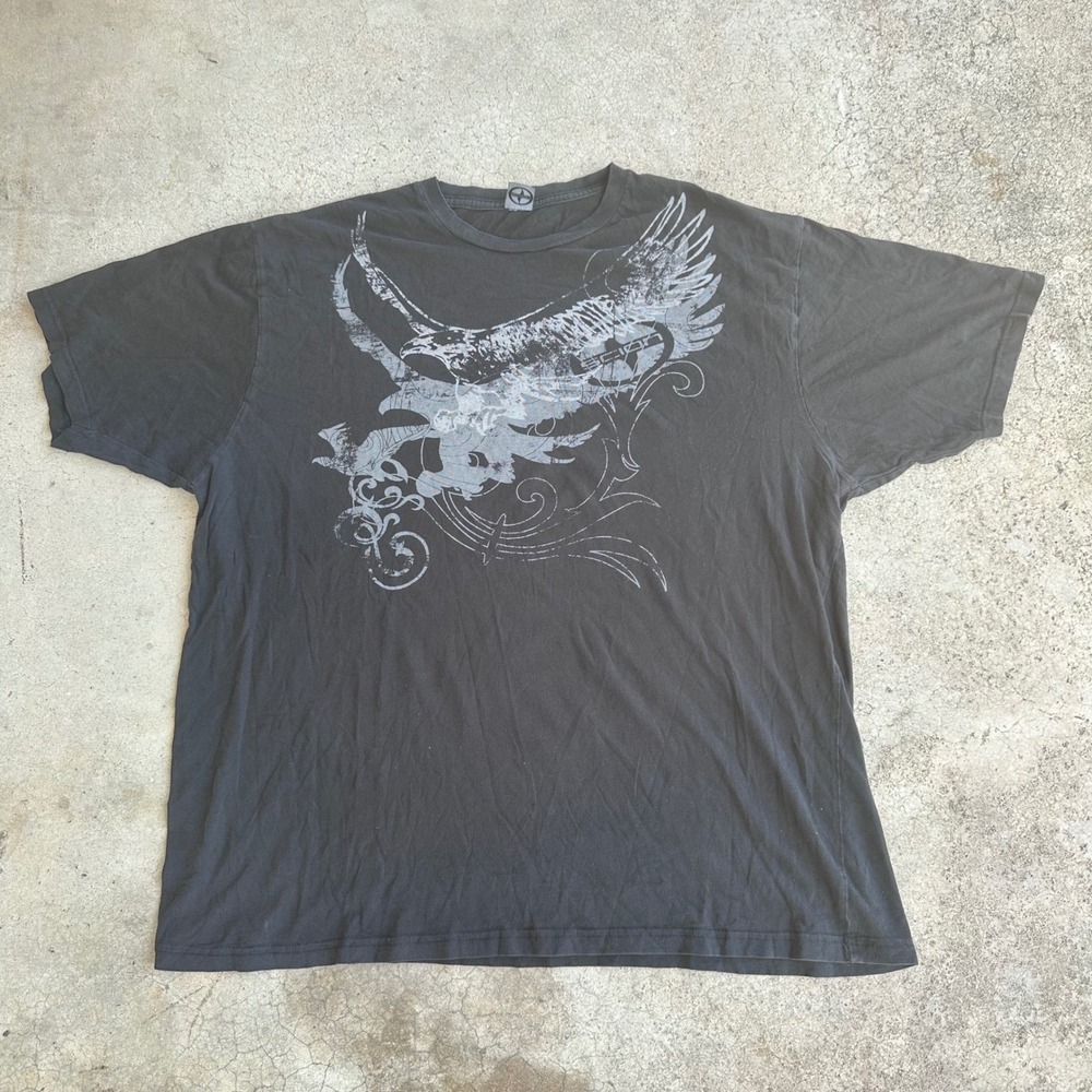 Scion Graphic T-Shirt Mens XL Black Excellent Eagle Distressed Promo Tee